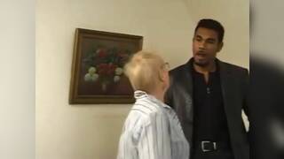 Granny with black cock