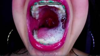 Delicious girl saliva