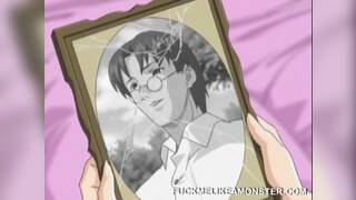 Naked anime babe is teased and prodded