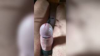 Exciting electrosex with spontaneous production of white sperm