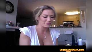 Capri striptease and masturbating