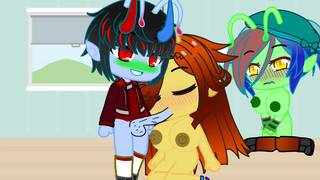 Gacha Heat video: Mael has a threesome with his friend and Alien girlfriend