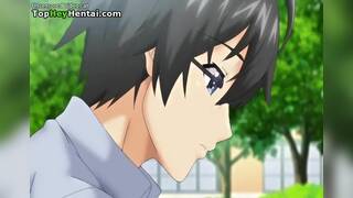 Hentai horny man fucks busty sweet teen