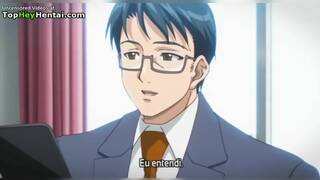 Hentai beautiful busty Milf has bondage sex