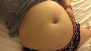 Swollen Belly Girl Bloated Belly Gurgles