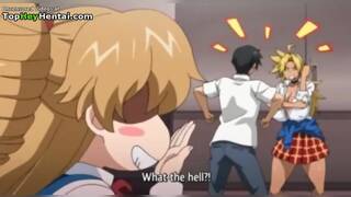 Hentai horny busty babes having group sex