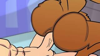 Sandy Cheeks Riding Spongebobs Dick