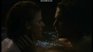 Game of Thrones - Jon Snow and Ygritte sex scene in cave; Kit Harington and Rose Leslie sex scene
