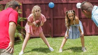 DaughterSwap - Adorable Girls Macy Meadows & Krissy Knight Swap Stepdads And Squirt On Their Cocks