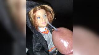 Ginny cumshot clothed