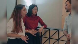 Boss Seduce the Secretarys and Fuck 2 Girls