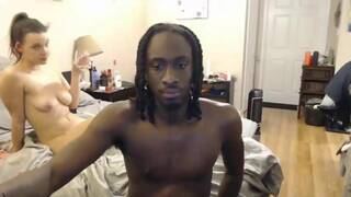 White slut gets facial after hard big black cock pounding live at sexycamx