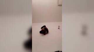 Teen licking her pussy cum