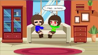 Chara and frisk have fun ;-;