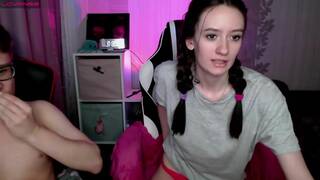 Hot teen brunette get load of cum after hard doggy pounding live at sexycamx