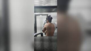 Sexy milf taking bath