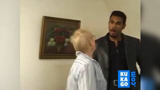 Granny with black cock