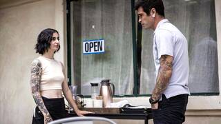 Petite waitress Stevie Moon anal fucked by asshole client his twin brother