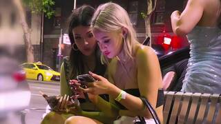 Club Girl In Very Short Skirt