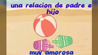 una relacion de padre eh hijo muy amorosa/solo en español