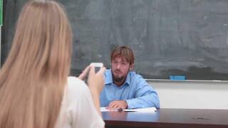 hot brunette teen alyce anderson uses hard cock in erection