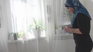 muslim woman got the cock in her mouth instead of a prayer