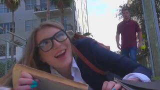 big tits teen needs a hand...and a cock!