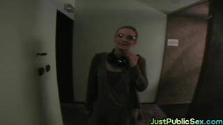 Seduced public bae fucked by big dick in wet pussy hole