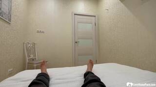 Sexy blonde loves riding a stiff pole