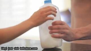 blowjob hot brunette babe honour takes all the money and a big dick