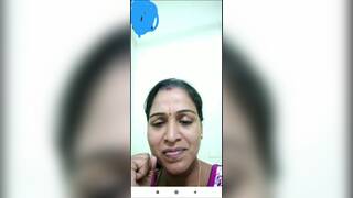 Jeyanthi aunty video call show boobs