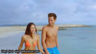 cumshot couple can't keep their hands off of each other