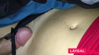 Cum on her pussy in panties