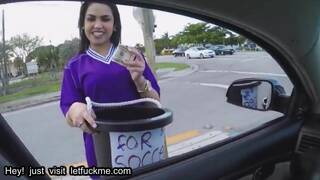 anal big tits latina teen fucked by stranger in car for cash pov