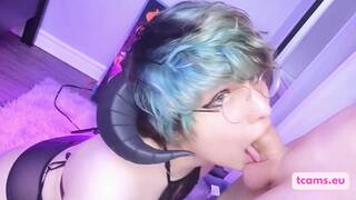 cute femboy blowjob