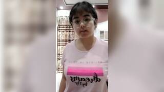 Horny teen boobs play