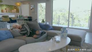 Alura TNT Jenson and Eliza Ibarra white bed lesbian and lesbian dildo scenes together