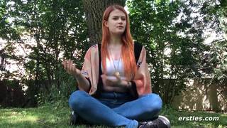 Ersties - Canadian Babe Masturbates With Latex On