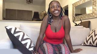 Huge boobs curvy African amateur puts out on a fake casting call