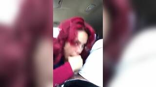 RED HEAD LATINA SWALLOWS CUM