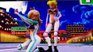 Peach and Rosalina fucked by mushroom men