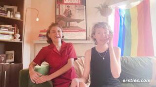 Ersties - Daphne Goes Down On Eve While They Are Outside