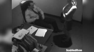 Cock sucking office teen deep throats dick