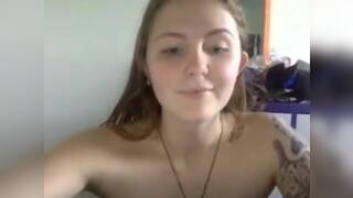 Stepsister fingers her pussy for you