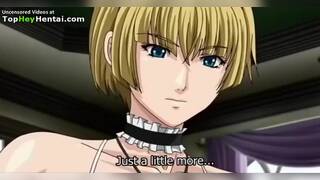 Busty hot babe in stockings has fun