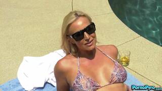 Blonde Milf Sophia West Disturbs The Peace When Fucking Outside