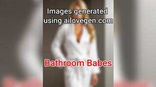 Bathroom Break Babes [Slideshow] (+Music)