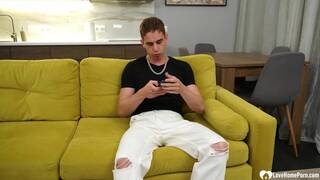 Tattooed nerdy cutie gets her pussy penetrated deep