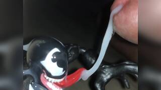 Venom licks pisshole and gets cumshot reward,