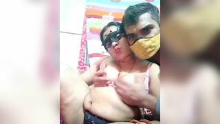 Couple sex homemade boobs